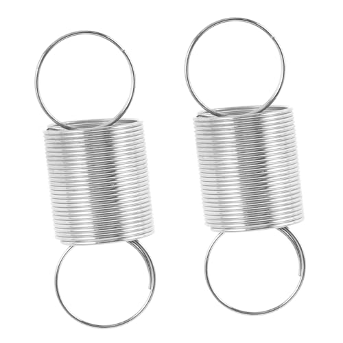 Cabilock 2 Stück Kraftfedern Kleine Feder Aufhängungsfedern Federn Mit Ringenden Spannungsfeder Frühling Austausch Der Skalenfedern Ersatzfeder Rostfreier Stahl Silver von Cabilock