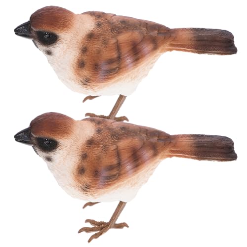 Cabilock 2 Stück Künstliche Vogel Statue Dekoration für Tisch und Bonsai Sparrows Ornamente für Garten und Heimdekoration Leichtes und Langlebiges Kunststoffmaterial Cabilock 2 Stück Künstliche Vogel Statue Dekoration für Tisch und Bonsai Sparrows Ornamente für Garten und Heimdekoration Leichtes und Langlebiges Kunststoffmaterial von Cabilock