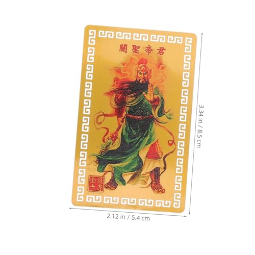 Cabilock 2stücke Chinesisches Amulett Aus Aluminium-Magnesium-Legierung Feng Shui Glückskarte Mit Design des Gottes des Reichtums Und Guan Multifunktionale Dekoration Für Heim Und Cabilock 2stücke Chinesisches Amulett Aus Aluminium-Magnesium-Legierung Feng Shui Glückskarte Mit Design des Gottes des Reichtums Und Guan Multifunktionale Dekoration Für Heim Und von Cabilock