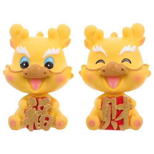 Cabilock 2 Stück Miniatur Drachenfiguren aus Harz Niedliche Dashboard Dekoration für Auto Schreibtisch als für Jahr des Drachen Kawaii Deko für Zuhause Cabilock 2 Stück Miniatur Drachenfiguren aus Harz Niedliche Dashboard Dekoration für Auto Schreibtisch als für Jahr des Drachen Kawaii Deko für Zuhause von Cabilock