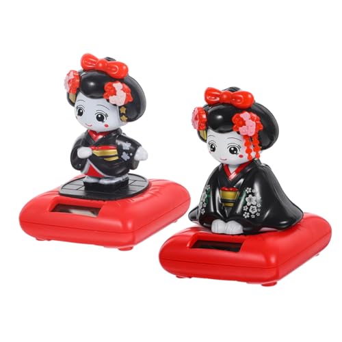 Cabilock 2 Stück Solar Wackelkopf Kimono Puppe Auto Armaturenbrett Dekoration Niedliche Tanzfigur für Schreibtisch Schlafzimmer Geschenkideen Langlebig und Platzsparend Cabilock 2 Stück Solar Wackelkopf Kimono Puppe Auto Armaturenbrett Dekoration Niedliche Tanzfigur für Schreibtisch Schlafzimmer Geschenkideen Langlebig und Platzsparend von Cabilock