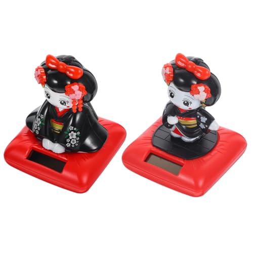 Cabilock 2 Stück Teiliges Wackelkopf Kimono Puppen Solarbetriebene Tanzende Figuren für Auto Innenraumdekoration Charmante Statuen für Schreibtisch und Garten Cabilock 2 Stück Teiliges Wackelkopf Kimono Puppen Solarbetriebene Tanzende Figuren für Auto Innenraumdekoration Charmante Statuen für Schreibtisch und Garten von Cabilock