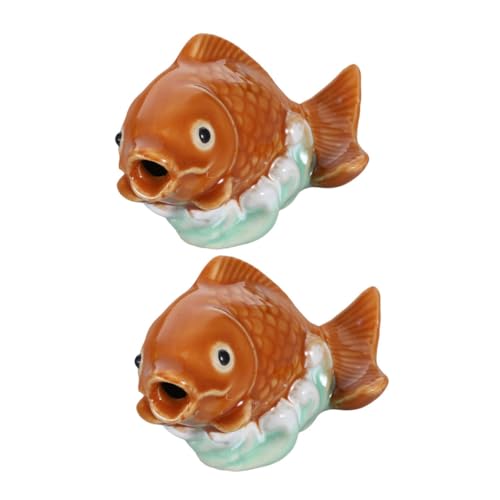 Cabilock 2 Stück Toilettenbolzen Abdeckungen Karpfenform Keramik Fisch Schraubenabdeckungen Dekorative Wc Schraubenabdeckungen Gelb Mit Loch Künstlerische Badezimmerdekoration Cabilock 2 Stück Toilettenbolzen Abdeckungen Karpfenform Keramik Fisch Schraubenabdeckungen Dekorative Wc Schraubenabdeckungen Gelb Mit Loch Künstlerische Badezimmerdekoration von Cabilock