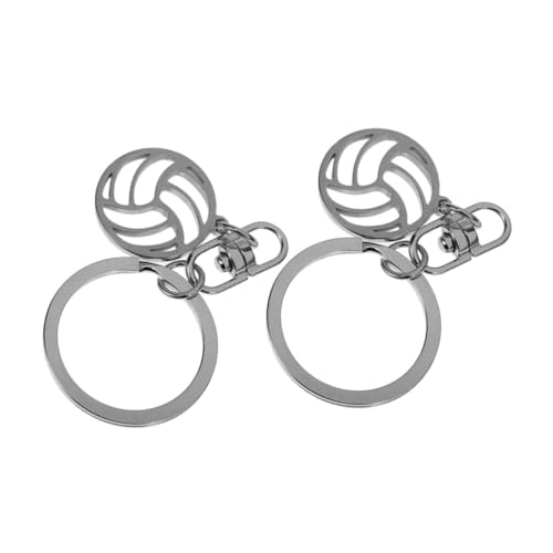 Cabilock 2 Stück Volleyball Schlüsselanhänger Sportball Schlüsselanhänger Charm Halter Fußball Quaste Pool Schlüsselanhänger Volleyball Anhänger Coole Schlüsselanhänger von Cabilock