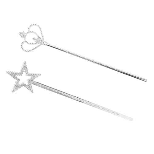 Cabilock 2 Stück Zauberstab Teilig Silberne Stern und Kronen Wanderstäbe für Halloween Geburtstagsfeiern Hochzeiten und Cosplay Dress Up Cabilock 2 Stück Zauberstab Teilig Silberne Stern und Kronen Wanderstäbe für Halloween Geburtstagsfeiern Hochzeiten und Cosplay Dress Up von Cabilock