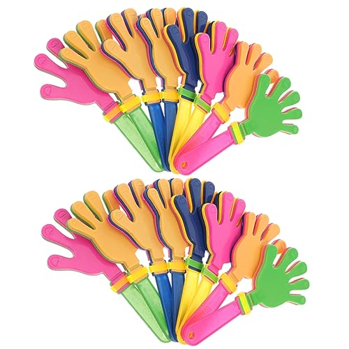 Cabilock 20 Stück Bunte Handklapper aus Kunststoff für Partys Sportveranstaltungen und Feiern Geräuschmacher für Erwachsene für Geburtstagsfeiern und Feste Zufällige Farbe Cabilock 20 Stück Bunte Handklapper aus Kunststoff für Partys Sportveranstaltungen und Feiern Geräuschmacher für Erwachsene für Geburtstagsfeiern und Feste Zufällige Farbe von Cabilock