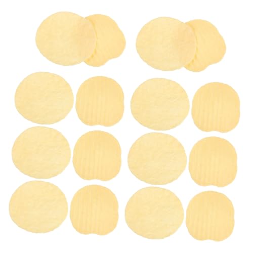 Cabilock 20 Stück Realistische Künstliche Kartoffelchips Strapazierfähige Snack Deko für Fotografie Puppenhausminiaturen und Party Cabilock 20 Stück Realistische Künstliche Kartoffelchips Strapazierfähige Snack Deko für Fotografie Puppenhausminiaturen und Party von Cabilock