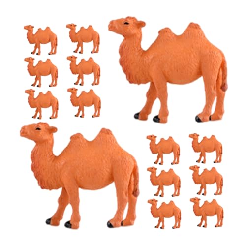 Cabilock 20 Stück Teiliges Kamel Figuren PVC Handbemalt Miniatur Tiermodell für Schreibtisch Dekoration Micro Landschaft Wohnraumdeko Kompakt Langlebig Authentisch von Cabilock