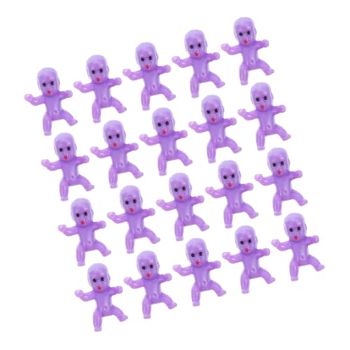 Cabilock 20 Stück Teiliges Mini Kleine Kunststoffbabys Realistische Miniaturfiguren für Babyparty Deko Shower als Gastgeschenke und Partyzubehör von Cabilock