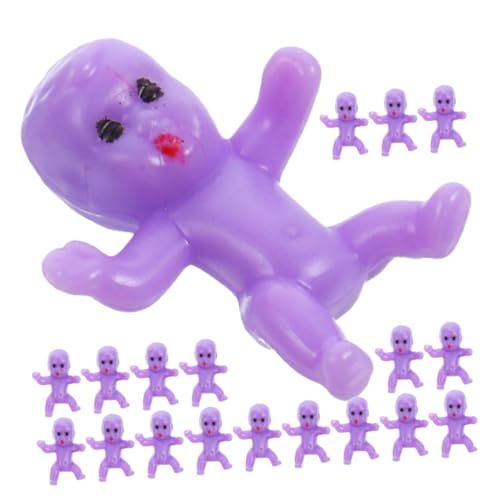 Cabilock 20 Stück Teiliges Mini Kunststoff Junge Mädchen Langlebige Kleine Babyfiguren Vielseitige Partydekoration und Shower Deko Lebensechte Miniaturfiguren für Kuchen Tisch und von Cabilock