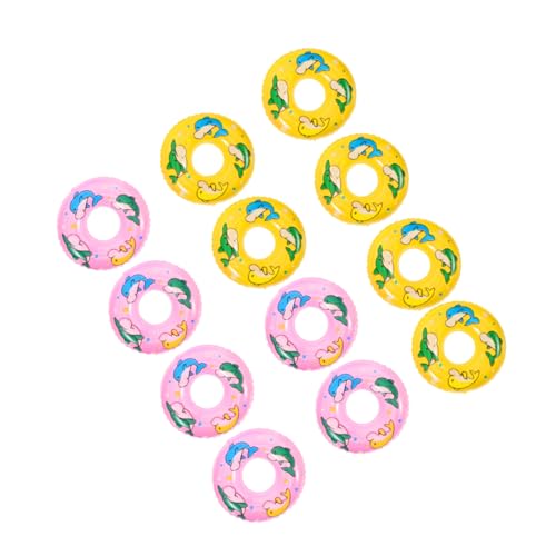 Cabilock 20 Stück Teiliges Miniatur Schwimmringe aus Kunststoff Dekorative Kleine Schwimmringe für Puppenhaus Fotorequisiten und Partygeschenke Pinke und Gelbe Delfin Designs Langlebige Cabilock 20 Stück Teiliges Miniatur Schwimmringe aus Kunststoff Dekorative Kleine Schwimmringe für Puppenhaus Fotorequisiten und Partygeschenke Pinke und Gelbe Delfin Designs Langlebige von Cabilock