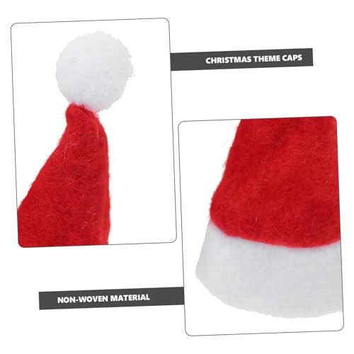 Cabilock 20 Stück Teiliges Weihnachtsmützen für Lutscher und Süßigkeiten Kreative Elfen Designs Bunte Weihnachtsdeko für Party Zuhause Restaurant und Laden Wiederverwendbar Zufällige Farbe von Cabilock
