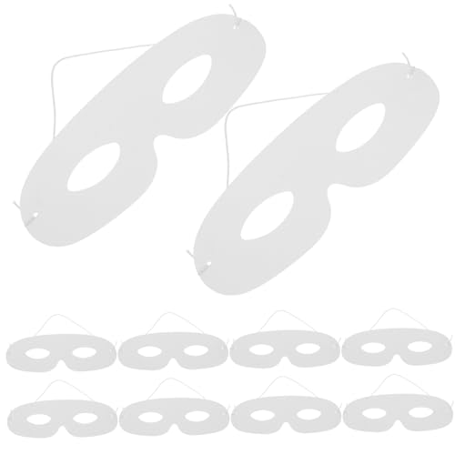 Cabilock 20 Stück Teiliges Weiße Papiermasken zum Bemalen Leere Maskerade Masken Komfortabel Elegant Vielseitig für Halloween Karneval Kostümparty DIY Bastelmaterial von Cabilock