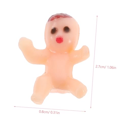 Cabilock 200 Stck Mini Puppen Dekorationen aus Kunststoff Hautfarbe Zufälliger Stil Shower Party Deko Geburtstags Mitgebsel für Junge Mädchen und Kleinkinder von Cabilock