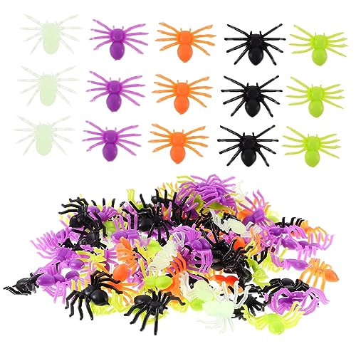 Cabilock 200 Stück Halloween Deko Kunststoff Spinnen Realistische Mini Spinnenfiguren Bunt Gemischt Gruselige Party Tischdeko und Foto Requisiten für Halloween und Geburtstagsfeiern Cabilock 200 Stück Halloween Deko Kunststoff Spinnen Realistische Mini Spinnenfiguren Bunt Gemischt Gruselige Party Tischdeko und Foto Requisiten für Halloween und Geburtstagsfeiern von Cabilock