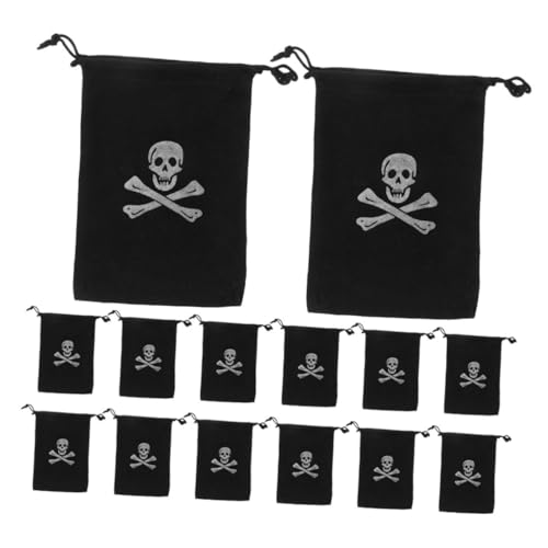 Cabilock Stück Piraten Goodie Taschen mit Kordelzug Wiederverwendbare Stoffbeutel mit für Süßigkeiten Dekoration und Aufbewahrung für Kindergeburtstags und Halloween Partys von Cabilock