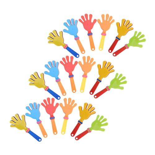 Cabilock 24 Stück Teiliges Bunte Kunststoff Handklatscher Lauter Geräuschmacher für Sportveranstaltungen und Party zum Anfeuern und Unterstützung von Cabilock