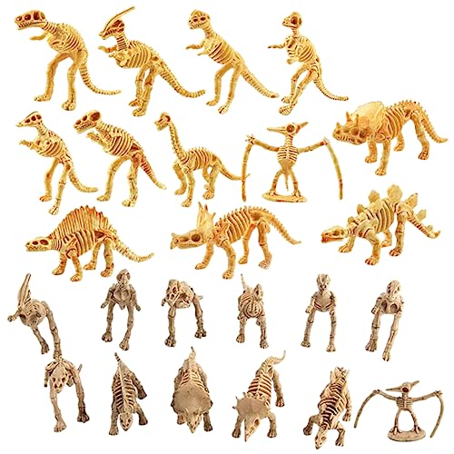 Cabilock Pädagogische Dinosaurier-Geburtstagsparty-Dekorationen 24pcs Realistische Dinosaurier-Skelett-Modelle von Cabilock