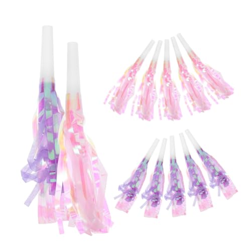 Cabilock 24st Blasen Sie Die Drachenpfeife in Die Trompete Partypfeifen Lustige Party-blowouts Partygebläse Krachmacher Blowouts Partyhörner Pfeifen Blowouts Partygeschenke Plastik von Cabilock