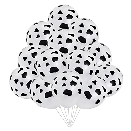 Cabilock 25st Kühe Bedruckte Luftballons Weiden Federnd Kleine Dosen Mit Deckel Dekoration Für Junggesellinnenabschiede Blechdose Zahlenballons Kostüm Aufblasen Emulsion von Cabilock