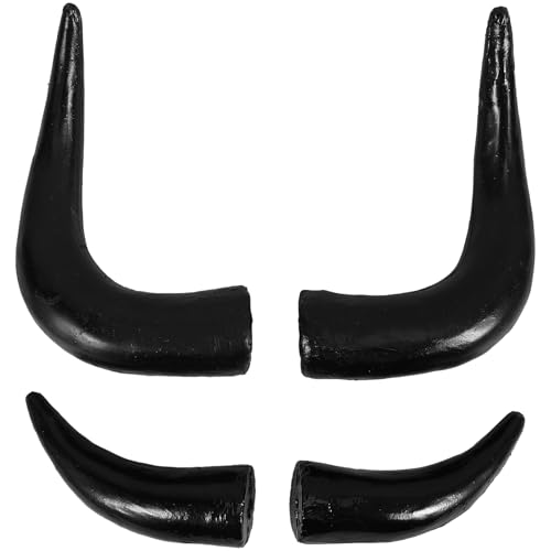 Cabilock 2Paar Gothic Ochsenhorn Teufel Ochsenhorn Simulation Tierhorn Schwarzer Stier Schaf Hörner Ziegenkostü Horn Für Halloween DIY Stirnband Kostü Kopfbedeckung Cabilock 2Paar Gothic Ochsenhorn Teufel Ochsenhorn Simulation Tierhorn Schwarzer Stier Schaf Hörner Ziegenkostü Horn Für Halloween DIY Stirnband Kostü Kopfbedeckung von Cabilock
