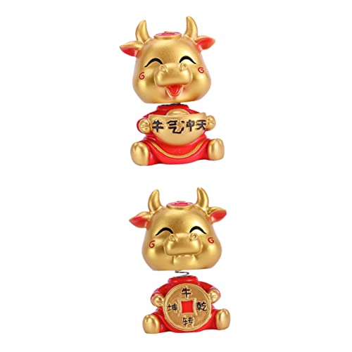 Cabilock 2St Ornamente Autodeko hühner Cute Decor wohnzimmerdeko car Decoration Einweihungsparty GIF Kuchen Topper Hund armaturenbrett Dekorationen Auto- Auto Figur Harz von Cabilock
