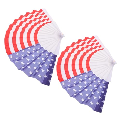 Cabilock 2Stücke Faltbare Handfächer im Amerikanischen Flaggen Design für Unabhängigkeitstag Patriotische Dekorationen für Partys und Festlichkeiten Leicht Tragbar Cabilock 2Stücke Faltbare Handfächer im Amerikanischen Flaggen Design für Unabhängigkeitstag Patriotische Dekorationen für Partys und Festlichkeiten Leicht Tragbar von Cabilock