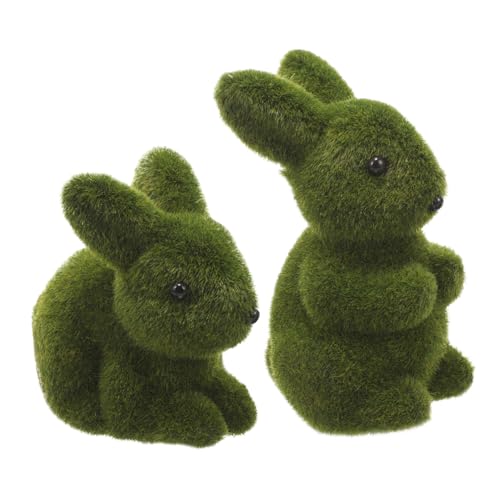 Cabilock Kaninchen 2er Set Flocked Rabbit Dekoration Simulierte Häschen Figuren Für Garten Balkon Und Fensterbank Ideal Für Österliche Gartenkunst Und Fröhliche Wohnraumgestaltung Hasen Zubehör Cabilock Kaninchen 2er Set Flocked Rabbit Dekoration Simulierte Häschen Figuren Für Garten Balkon Und Fensterbank Ideal Für Österliche Gartenkunst Und Fröhliche Wohnraumgestaltung Hasen Zubehör von Cabilock