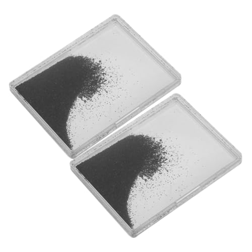 Cabilock 2er-packung Eisenpulverkasten Wissenschaftliche Experimente Für Eisenfüllungen Magnetische Sandeisenspäne Magnetischer Sand Eisenpulver Zur Magnetbildung Black Kunststoff von Cabilock
