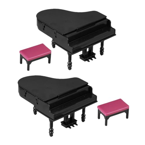 Cabilock 2er-set Puppenhaus-flügel: Miniatur-simulations-klavier Und Hocker-set, Winzige Musikinstrumentenmodelle, Möbel, Basteln, Ornamente Für Die Büro- Und Heimdekoration Cabilock 2er-set Puppenhaus-flügel: Miniatur-simulations-klavier Und Hocker-set, Winzige Musikinstrumentenmodelle, Möbel, Basteln, Ornamente Für Die Büro- Und Heimdekoration von Cabilock