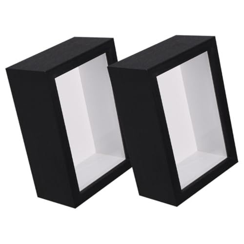 Cabilock 2pcs Holzbox Rahmen Holz Deep Box Display -hülle Mit Fenster 3d -bilderrahmen Für Getrocknete Blumen DIY Bastelhochzeit Erinnerungen Fotos Cabilock 2pcs Holzbox Rahmen Holz Deep Box Display -hülle Mit Fenster 3d -bilderrahmen Für Getrocknete Blumen DIY Bastelhochzeit Erinnerungen Fotos von Cabilock