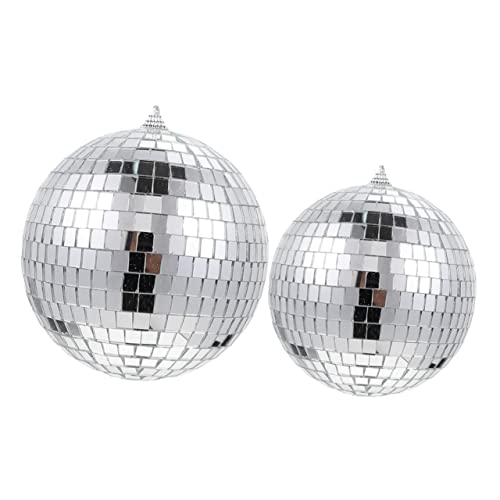 Cabilock Spiegellicht 2st Discokugel Weihnachtsdeko Glas Leichter Ball Abschlussball Partydekoration von Cabilock