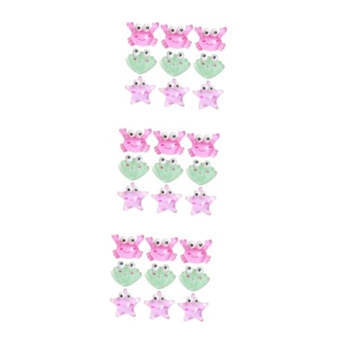 Cabilock 3 Sätze Marine Life Decoration Accessoires Meerestiere Mini-krabbe Ozeanspielzeug Meereslebewesen Minifiguren Aus Harz Harzfiguren Mini-tierfiguren Aus Kunstharz 60 Stück * 3 von Cabilock