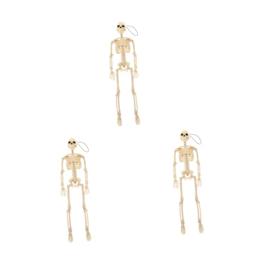 Cabilock 3 Stck. Halloween-skelett Party Drinnen Winziges Skelettmodell Ups Halloween-schädelskelett Figuren Knochen Skelettprop Halloween Haunted House Zombie Geist Plastik Weiß Cabilock 3 Stck. Halloween-skelett Party Drinnen Winziges Skelettmodell Ups Halloween-schädelskelett Figuren Knochen Skelettprop Halloween Haunted House Zombie Geist Plastik Weiß von Cabilock