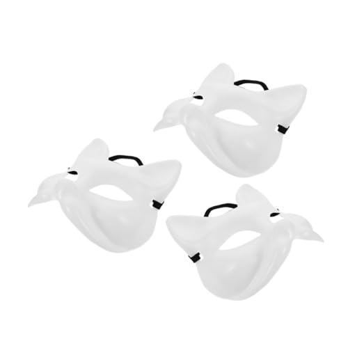Cabilock 3 Stück DIY Teiliges Katzen und Fuchsmaske Weiß Unbemalt zum Bemalen Kunststoff Masken für Halloween Karneval Cosplay und Party Tiermasken Handbemalt Kreativ Gestalten Cabilock 3 Stück DIY Teiliges Katzen und Fuchsmaske Weiß Unbemalt zum Bemalen Kunststoff Masken für Halloween Karneval Cosplay und Party Tiermasken Handbemalt Kreativ Gestalten von Cabilock