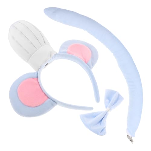 Cabilock 3 Stück Teiliges Mäusekostüm Set mit Ohren Haarreif und Fliege Süßes Kostüm Zubehör für Halloween Cosplay und Partys für Erwachsene Cabilock 3 Stück Teiliges Mäusekostüm Set mit Ohren Haarreif und Fliege Süßes Kostüm Zubehör für Halloween Cosplay und Partys für Erwachsene von Cabilock