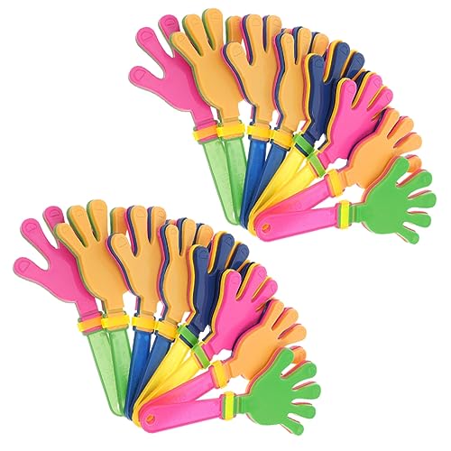 Cabilock 36st Klöppel Hände Planke Fußball Krachmacher Klimpern Spielbelohnungen Prost Vorräte Jumbo-handklöppel Glocke Partygeschenke Mini-handklöppel Musical Spiele Plastik von Cabilock
