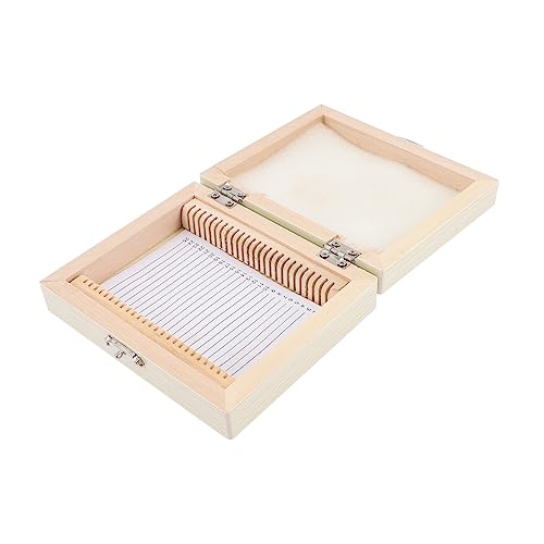 Cabilock 3er-packung Biologische Slice-box Mikroskopische Objektträger Deckel Mini-drehmaschine Tragbar Gitter Bausatz Blindmikroskop -objektträger Und Deckgläser Korb Beige Holz Cabilock 3er-packung Biologische Slice-box Mikroskopische Objektträger Deckel Mini-drehmaschine Tragbar Gitter Bausatz Blindmikroskop -objektträger Und Deckgläser Korb Beige Holz von Cabilock