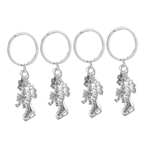 Cabilock 4 STÜCKE Schneeflocken Schlüsselanhänger Eislauf Schmuck für Skating Fans Kreative Winter Accessoires für Partys und Robust und Detailreich Cabilock 4 STÜCKE Schneeflocken Schlüsselanhänger Eislauf Schmuck für Skating Fans Kreative Winter Accessoires für Partys und Robust und Detailreich von Cabilock