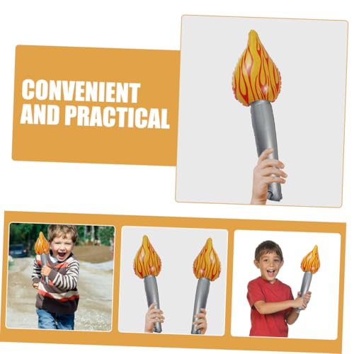 Cabilock 4 Stück Aufblasbare Fackel Flammenform Leicht Tragbar Partydeko für Bühnenauftritte Sportveranstaltungen Cosplay Zubehör Cabilock 4 Stück Aufblasbare Fackel Flammenform Leicht Tragbar Partydeko für Bühnenauftritte Sportveranstaltungen Cosplay Zubehör von Cabilock