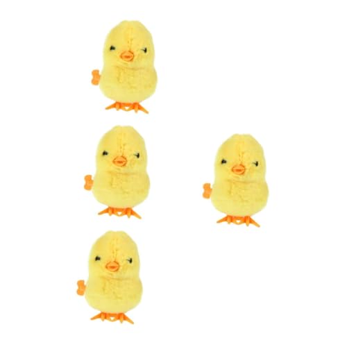 Cabilock 4 Stück Aufziehbares Hüpfendes Küken Plüsch Huhn Uhrwerk Springendes Sicher und Kreativ für Kleinkinder Ostern Weihnachten Cabilock 4 Stück Aufziehbares Hüpfendes Küken Plüsch Huhn Uhrwerk Springendes Sicher und Kreativ für Kleinkinder Ostern Weihnachten von Cabilock