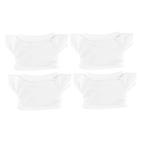Cabilock 4 Stück Bärt-Shirt Stofftierkleidung Bekleidungszubehör für Stofftiere Puppenkleidung Kleidung für Stofftiere winzige Kleidung für ausgestopfte Tiere Baumwolle Weiß Cabilock 4 Stück Bärt-Shirt Stofftierkleidung Bekleidungszubehör für Stofftiere Puppenkleidung Kleidung für Stofftiere winzige Kleidung für ausgestopfte Tiere Baumwolle Weiß von Cabilock