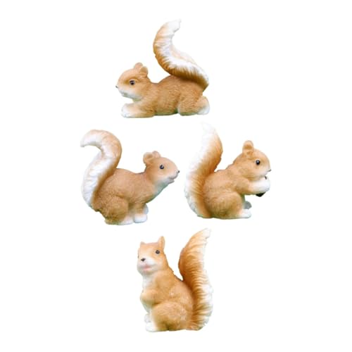 Cabilock 4 Stücke Eichhörnchen Harz Figuren Garten Ornamente Realistische Simulation Eichhörnchen Statue für Wohnkultur Cabilock 4 Stücke Eichhörnchen Harz Figuren Garten Ornamente Realistische Simulation Eichhörnchen Statue für Wohnkultur von Cabilock