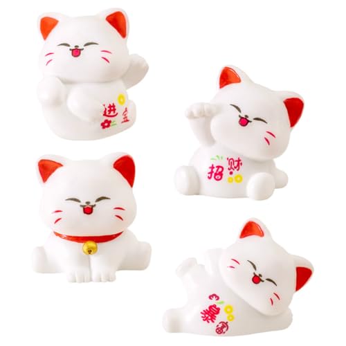 Cabilock 4 Stück Glückliche Katzenverzierung Katzenstatue Figur Miniaturkatze Katzenfiguren Katzengartendekoration Kätzchen-Ornament Katzenstatue Glückskatze Figur Katzenmodell Harz Cabilock 4 Stück Glückliche Katzenverzierung Katzenstatue Figur Miniaturkatze Katzenfiguren Katzengartendekoration Kätzchen-Ornament Katzenstatue Glückskatze Figur Katzenmodell Harz von Cabilock