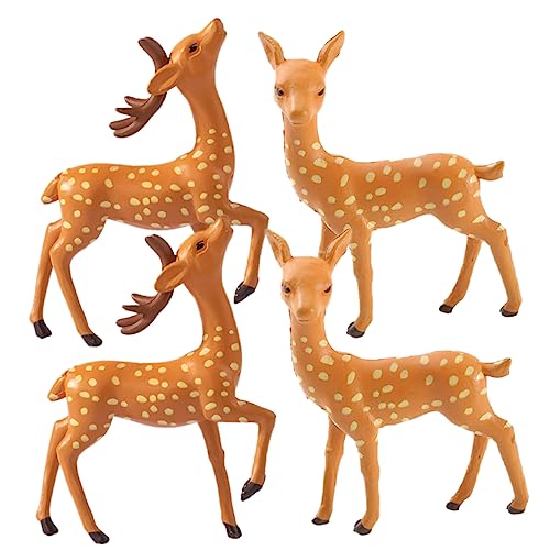 Cabilock 4 Stücke Mini Deer Figuren Tier Dekorationen Harz Garten Ornamente Tier Ornamente Cabilock 4 Stücke Mini Deer Figuren Tier Dekorationen Harz Garten Ornamente Tier Ornamente von Cabilock