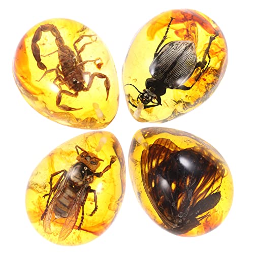 Cabilock 4 Stück Insektenprobenanhänger Ornament Insektenverzierung Bernsteinschmuck Bernsteinanhänger mit Tiermuster Tierexemplar-Bernstein-Anhänger Tiermuster-Bernstein-Anhänger Cabilock 4 Stück Insektenprobenanhänger Ornament Insektenverzierung Bernsteinschmuck Bernsteinanhänger mit Tiermuster Tierexemplar-Bernstein-Anhänger Tiermuster-Bernstein-Anhänger von Cabilock