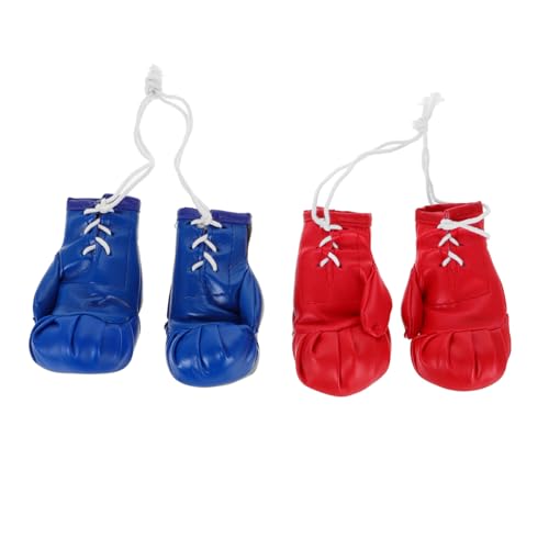 Cabilock 4 Stück Mini Boxhandschuhe Miniatur Boxen Anhänger Rot Blau für Autospiegel Dekoration Sport Fans Cabilock 4 Stück Mini Boxhandschuhe Miniatur Boxen Anhänger Rot Blau für Autospiegel Dekoration Sport Fans von Cabilock
