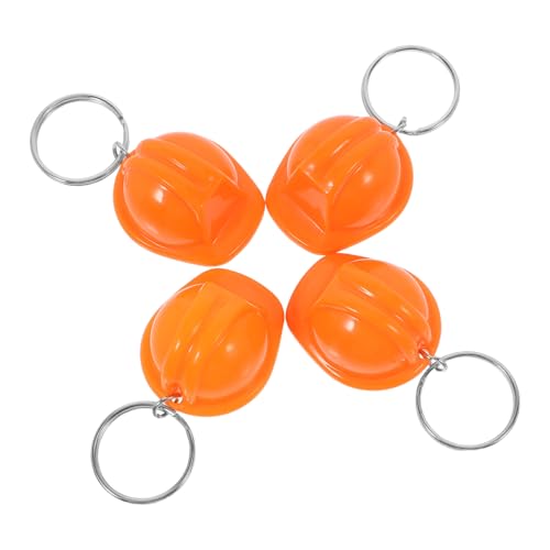 Cabilock 4 Stück Mini Schutzhelm Schlüsselanhänger Robuste Legierung und Kunststoff Einzigartige Bauhelm designs Praktische Mini schlüsselanhänger für Baustellen partys und Geschenkideen von Cabilock