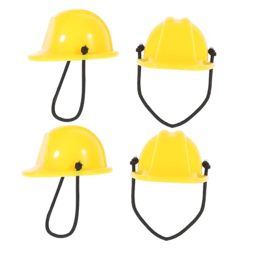 Cabilock 4 Stück Miniatur Sicherheitshelme für Puppenhaus Deko Realistische Bauhelm Modelle Gelbe Mini Helme mit Federband Vielseitig für Diy und Partyzubehör Cabilock 4 Stück Miniatur Sicherheitshelme für Puppenhaus Deko Realistische Bauhelm Modelle Gelbe Mini Helme mit Federband Vielseitig für Diy und Partyzubehör von Cabilock