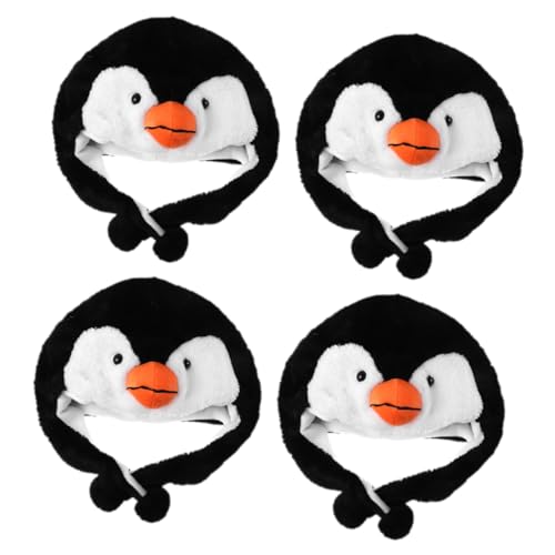 Cabilock 4 Stück Niedliche Pinguin Ohrenmütze Leichtes Cosplay Party Kopfbedeckung Fotorequisit für Karneval Geburtstagsfeier und Kostümveranstaltungen von Cabilock
